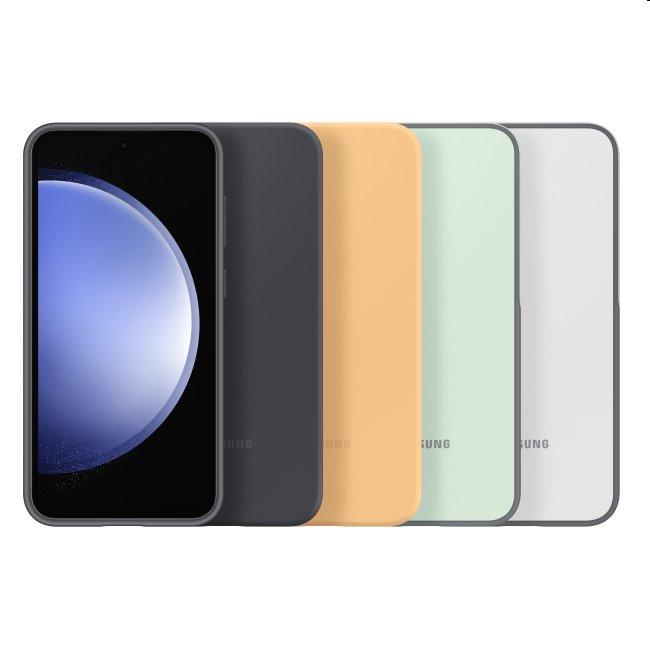 Silicone Cover tok Samsung Galaxy S23 FE számára, apricot