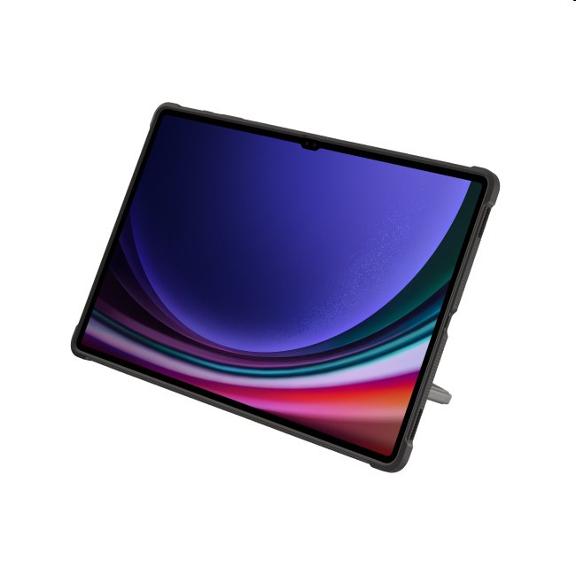 Standing Outdoor Cover tok Samsung Galaxy Tab S9 Ultra számára, fekete