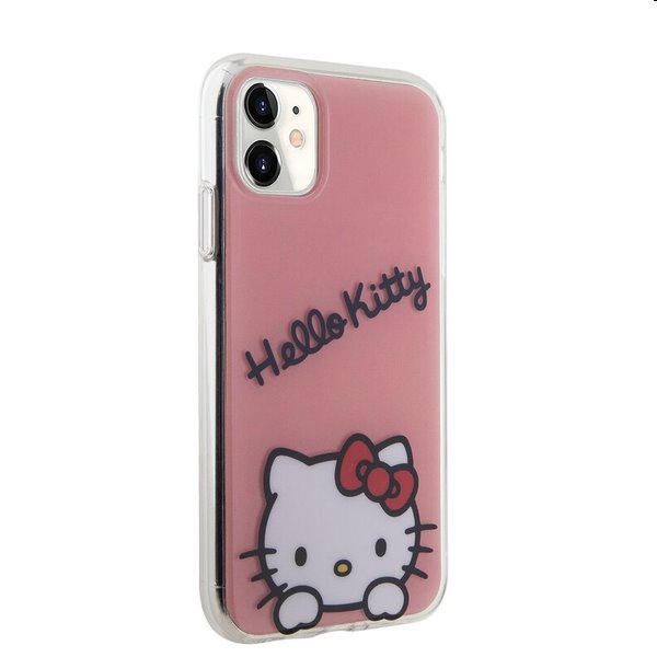 Hello Kitty IML Daydreaming Logo hátlapi tok Apple iPhone 11 számára, rózsaszín