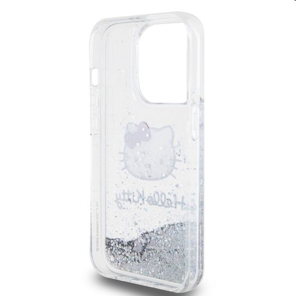 Hello Kitty Liquid Glitter Electroplating Head Logo hátlapi tok Apple iPhone 13 Pro számára, átlátszó Hello Kitty Liquid Glitter Electroplating Head Logo hátlapi tok Apple iPhone 13 Pro számára, átlátszó