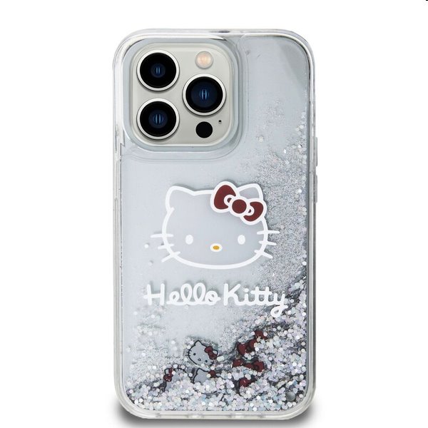 Hello Kitty Liquid Glitter Electroplating Head Logo hátlapi tok Apple iPhone 13 Pro számára, átlátszó Hello Kitty Liquid Glitter Electroplating Head Logo hátlapi tok Apple iPhone 13 Pro számára, átlátszó