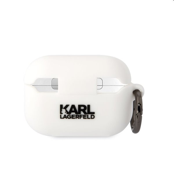Karl Lagerfeld 3D Logo NFT Choupette Head szilikontok Apple AirPods Pro 2 számára, fehér