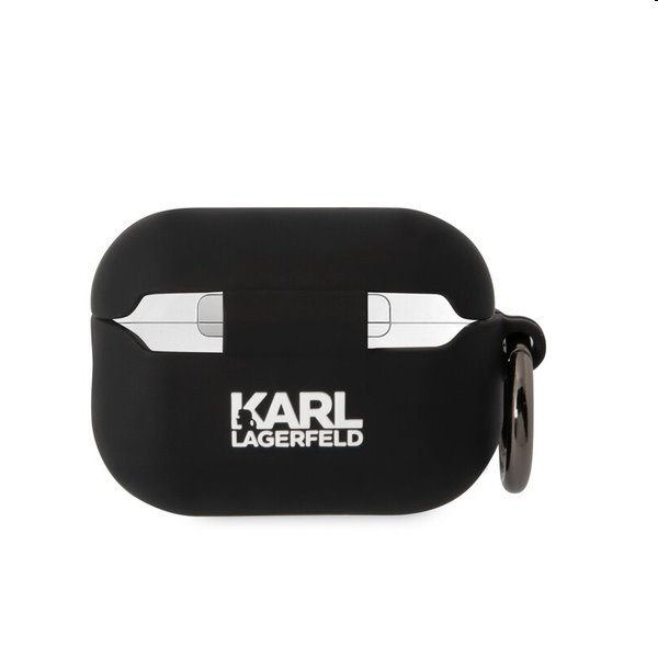 Karl Lagerfeld 3D Logo NFT Karl Head szilikontok Apple AirPods Pro 2 számára, fekete
