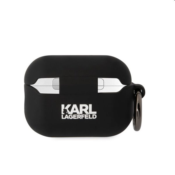 Karl Lagerfeld 3D Logo NFT Karl Head szilikontok Apple AirPods Pro 2 számára, fekete Karl Lagerfeld 3D Logo NFT Karl Head szilikontok Apple AirPods Pro 2 számára, fekete