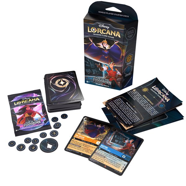 Kártyajáték Disney Lorcana Rise of the Floodborn Starter Deck The Queen & Gaston