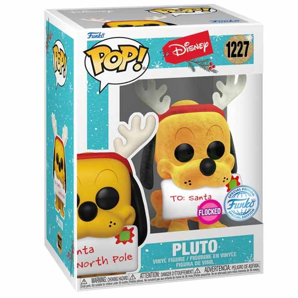 POP! Disney: Holiday Pluto Special Kiadás Flocked