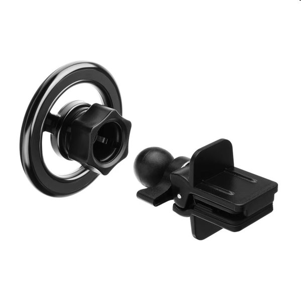 FIXED MagMount Vent Mágneses fém tartó a szellőzőrostélyra MagSafe támogatással, fekete FIXED MagMount Vent Mágneses fém tartó a szellőzőrostélyra MagSafe támogatással, fekete