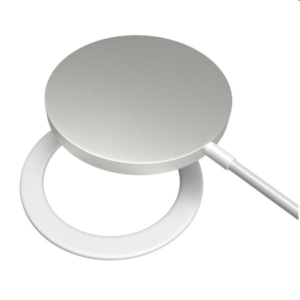 FIXED Mágneses mobiltelefon-matrica a MagSafe technológia használatához, fehér