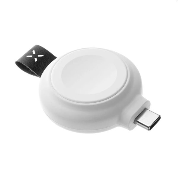 FIXED Orb Mágneses töltőadapter Apple Watch számára gyorstöltés támogatással, MFi, fehér