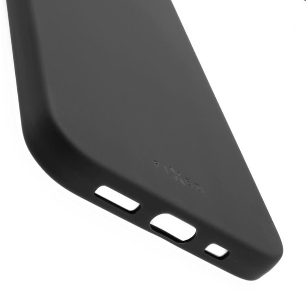 FIXED Story hátlapi gumírozott tok Samsung Galaxy S24 számára, fekete