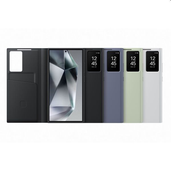 Smart View Wallet tok Samsung Galaxy S24 Ultra számára, light zöld Smart View Wallet tok Samsung Galaxy S24 Ultra számára, light zöld