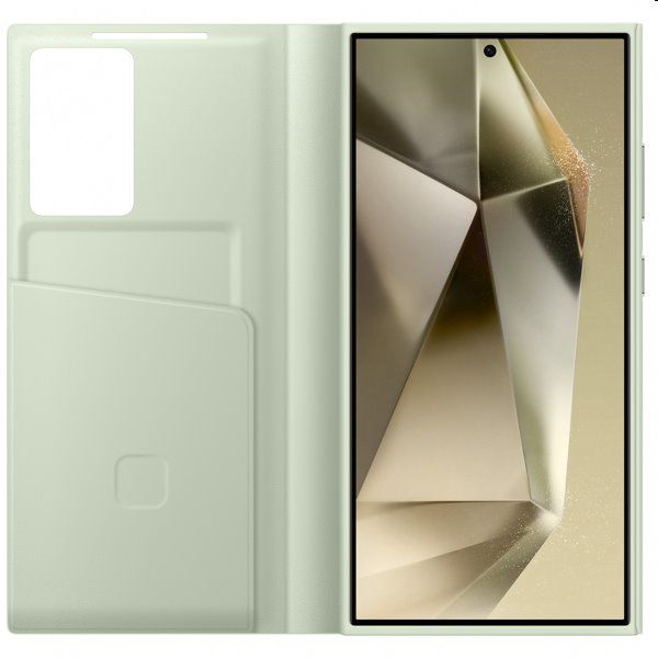 Smart View Wallet tok Samsung Galaxy S24 Ultra számára, light zöld Smart View Wallet tok Samsung Galaxy S24 Ultra számára, light zöld