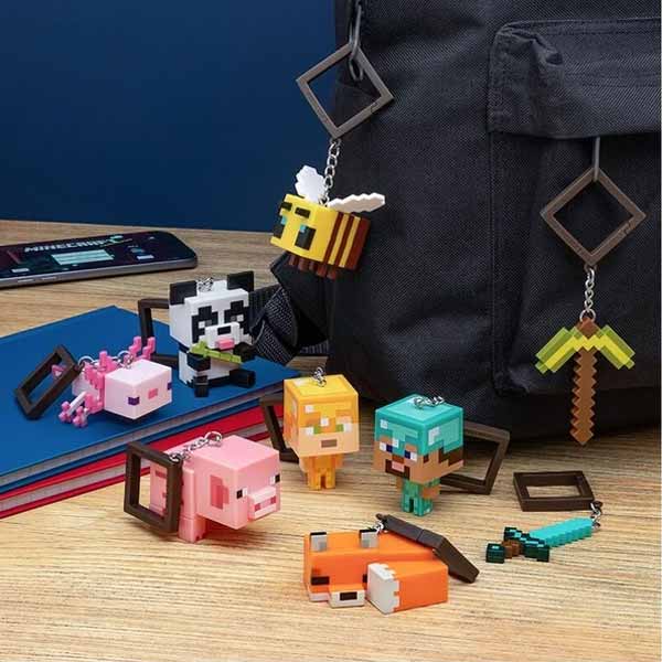 Mystery Kulcstartó Backpack Buddies (Minecraft)