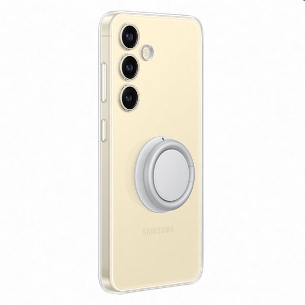 Clear Gadget tok Samsung Galaxy S24 számára, átlátszó (levehető fogantyúval)
