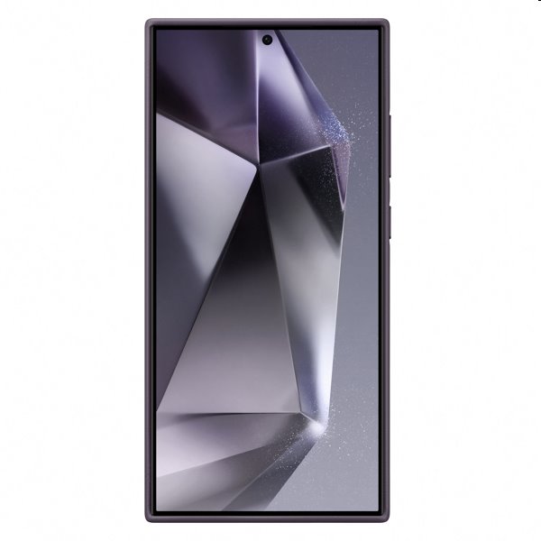 Leather Cover tok Samsung S24 Ultra számára, dark violet Leather Cover tok Samsung S24 Ultra számára, dark violet