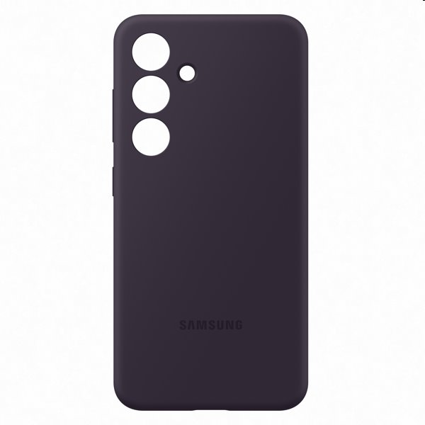 Silicone Cover tok Samsung Galaxy S24 számára, dark violet