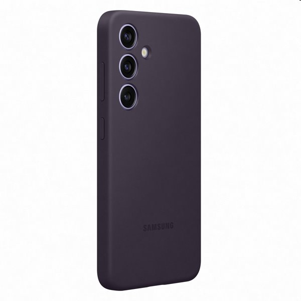 Silicone Cover tok Samsung Galaxy S24 számára, dark violet