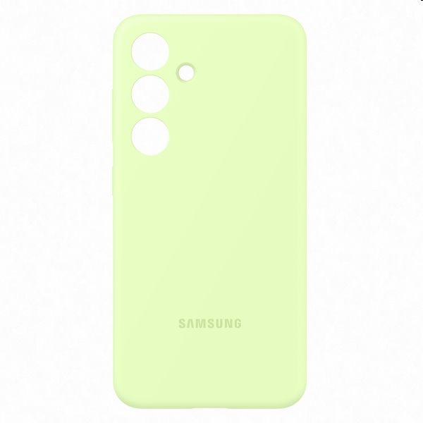 Silicone Cover tok Samsung Galaxy S24 számára, light zöld
