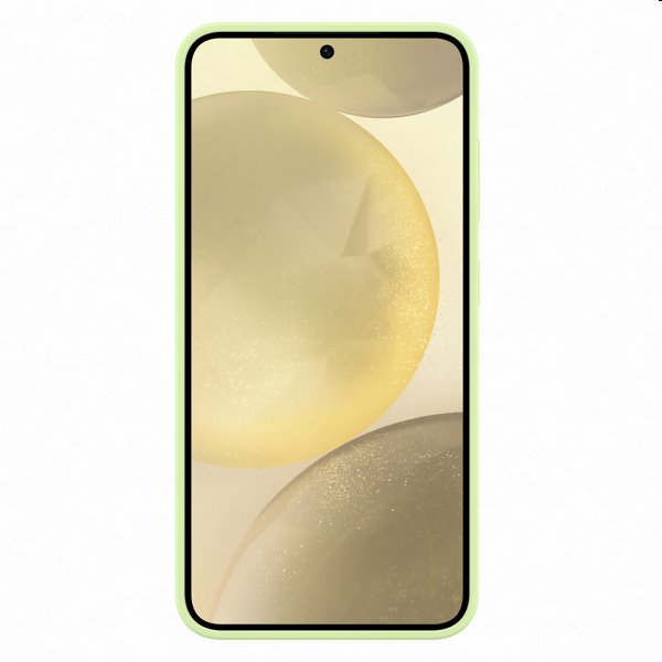 Silicone Cover tok Samsung Galaxy S24 számára, light zöld