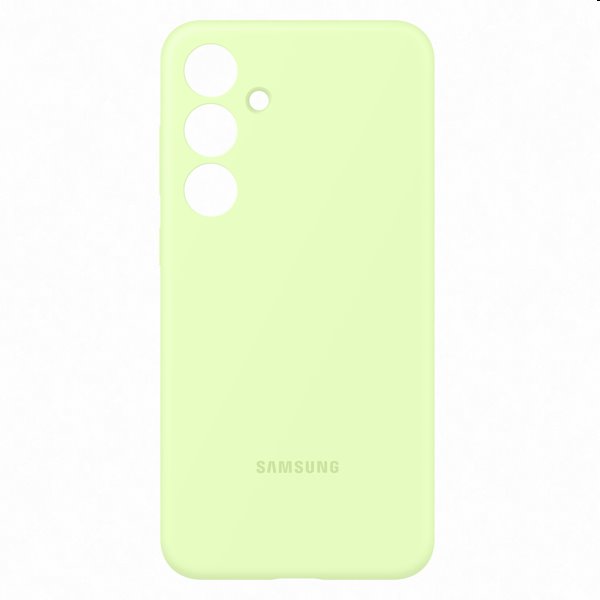 Silicone Cover tok Samsung Galaxy S24 Plus számára, light zöld