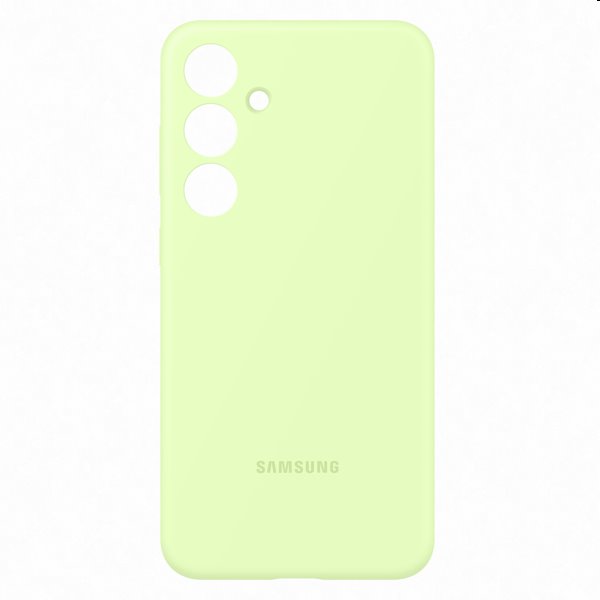 Silicone Cover tok Samsung Galaxy S24 Plus számára, light zöld Silicone Cover tok Samsung Galaxy S24 Plus számára, light zöld