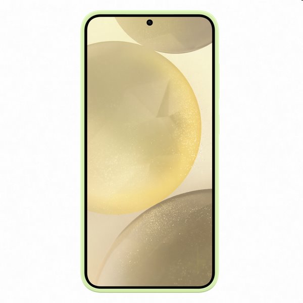 Silicone Cover tok Samsung Galaxy S24 Plus számára, light zöld Silicone Cover tok Samsung Galaxy S24 Plus számára, light zöld