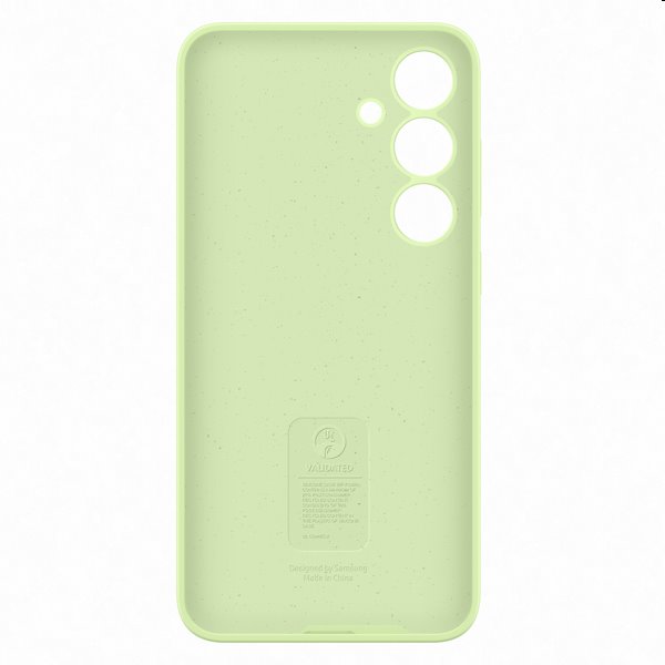 Silicone Cover tok Samsung Galaxy S24 Plus számára, light zöld