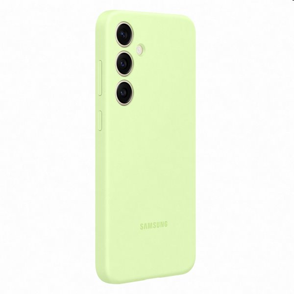 Silicone Cover tok Samsung Galaxy S24 Plus számára, light zöld Silicone Cover tok Samsung Galaxy S24 Plus számára, light zöld