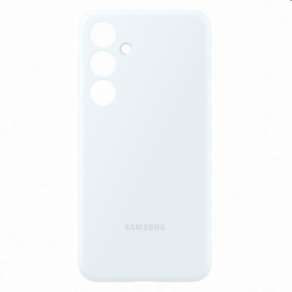 Silicone Cover tok Samsung Galaxy S24 Plus számára, fehér