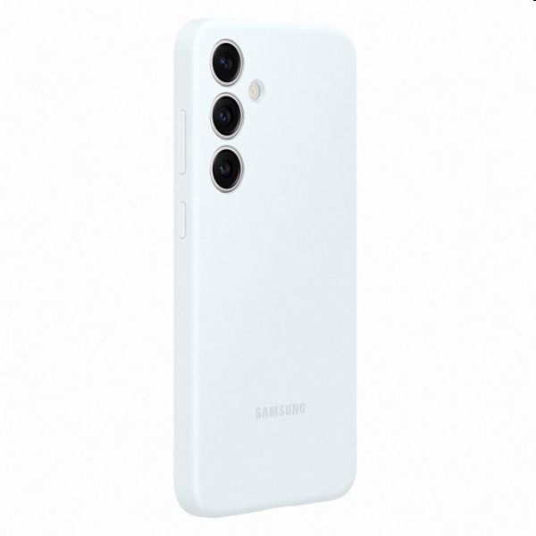 Silicone Cover tok Samsung Galaxy S24 Plus számára, fehér