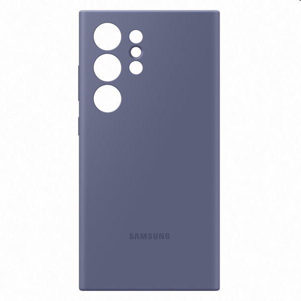 Silicone Cover tok Samsung Galaxy S24 Ultra számára, violet