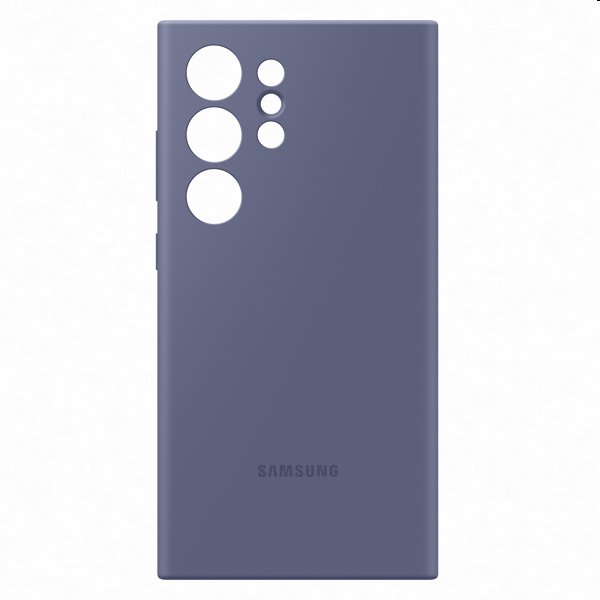 Silicone Cover tok Samsung Galaxy S24 Ultra számára, violet Silicone Cover tok Samsung Galaxy S24 Ultra számára, violet