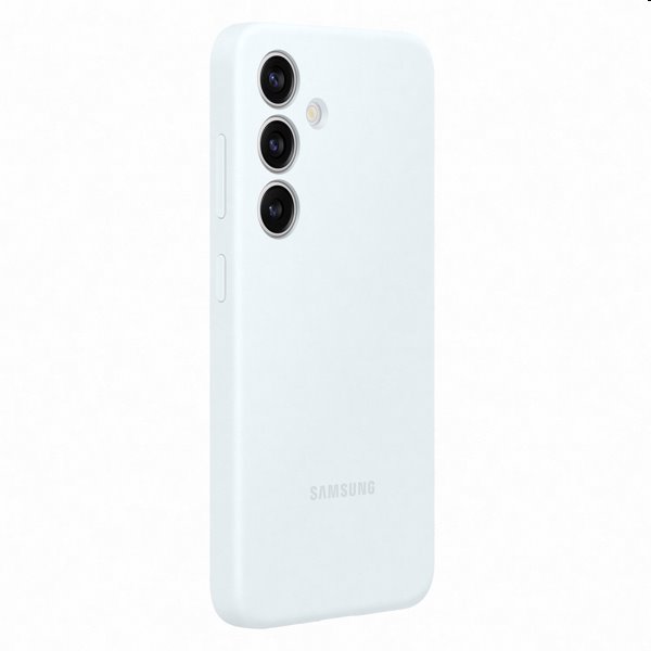 Silicone Cover tok Samsung Galaxy S24 számára, fehér