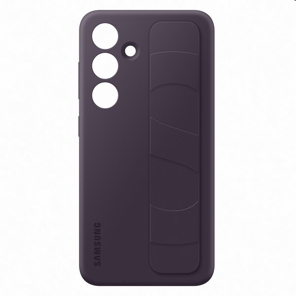 Silicone Grip Cover tok Samsung Galaxy S24 számára, dark violet