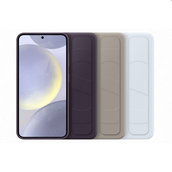 Silicone Grip Cover tok Samsung Galaxy S24 számára, dark violet