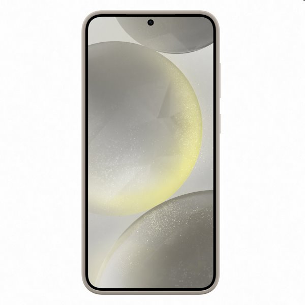 Silicone Grip Cover tok Samsung Galaxy S24 Plus számára, taupe
