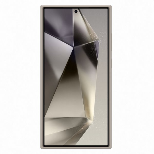 Silicone Grip Cover tok Samsung Galaxy S24 Ultra számára, taupe