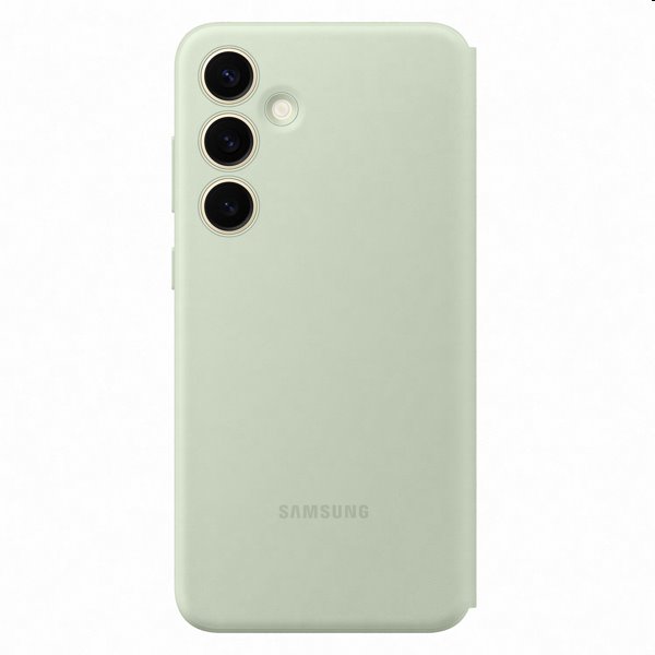 Smart View Wallet tok Samsung Galaxy S24 Plus számára, light zöld