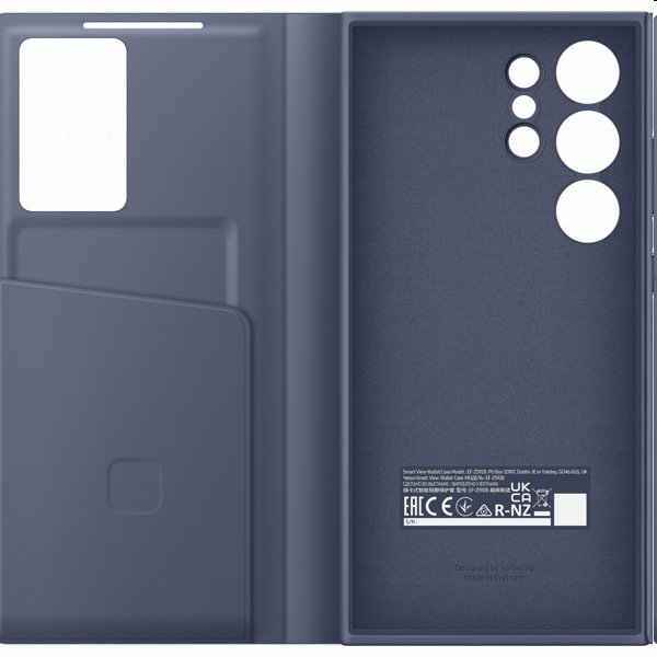 Smart View Wallet tok Samsung Galaxy S24 Ultra számára, violet