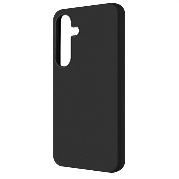 FIXED MagFlow szilikontok Magsafe támogatással Samsung Galaxy S24 számára, fekete