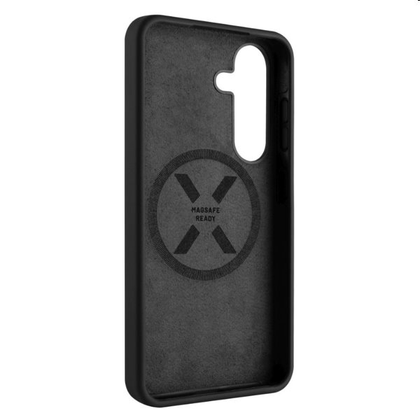FIXED MagFlow szilikontok Magsafe támogatással Samsung Galaxy S24 Plus számára, fekete FIXED MagFlow szilikontok Magsafe támogatással Samsung Galaxy S24 Plus számára, fekete