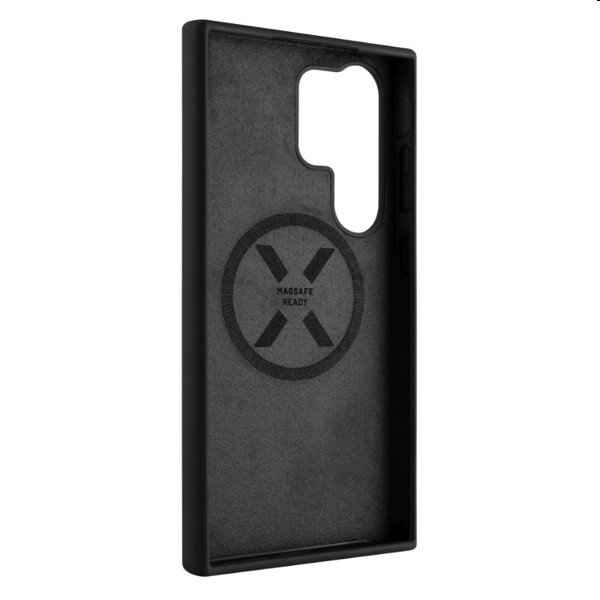 FIXED MagFlow szilikontok Magsafe támogatással Samsung Galaxy S24 Ultra számára, fekete FIXED MagFlow szilikontok Magsafe támogatással Samsung Galaxy S24 Ultra számára, fekete