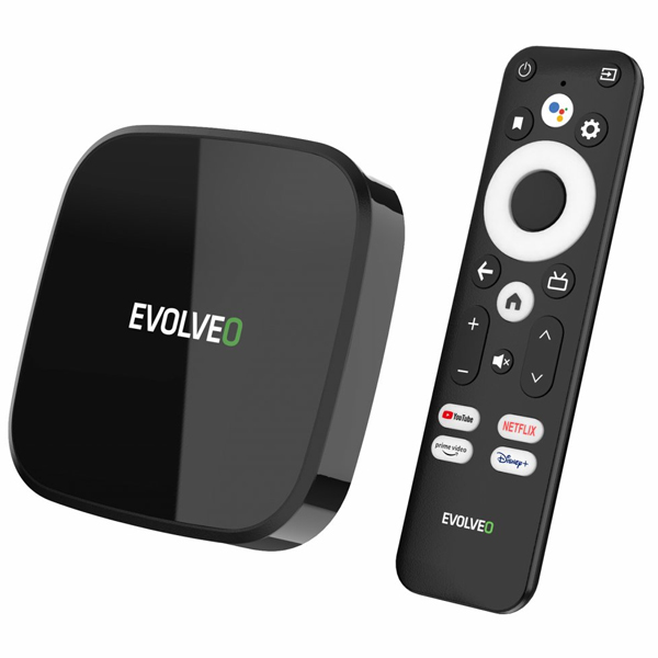 Evolveo  MultiMedia Box A4, 4k Ultra HD, 32 GB, Android 11