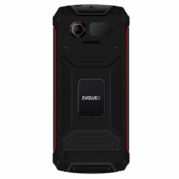 Evolveo StrongPhone W4, vízálló ellenálló Dual SIM telefon, fekete-piros