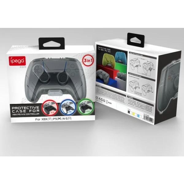 iPega P5039 védőtok Xbox és PS5 vezérlőhöz, átlátszó iPega P5039 védőtok Xbox és PS5 vezérlőhöz, átlátszó