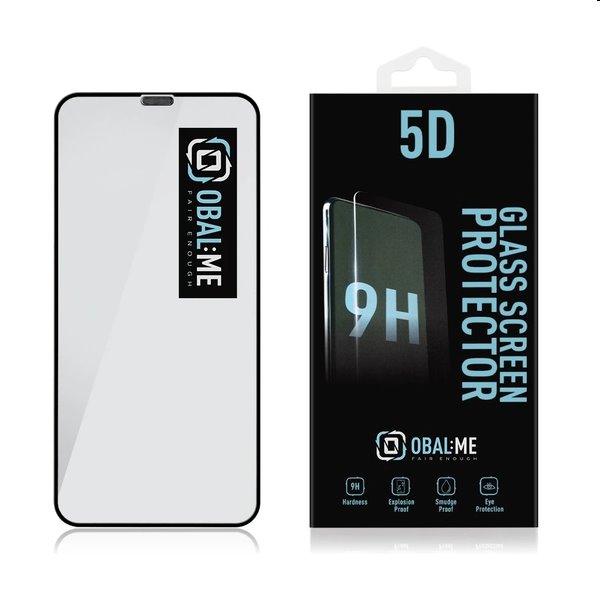 OBAL:ME 5D Edzett védőüveg Apple iPhone 11 Pro/ XS/X számára, fekete