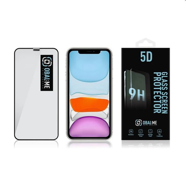 OBAL:ME 5D Edzett védőüveg Apple iPhone 11/XR számára, fekete OBAL:ME 5D Edzett védőüveg Apple iPhone 11/XR számára, fekete