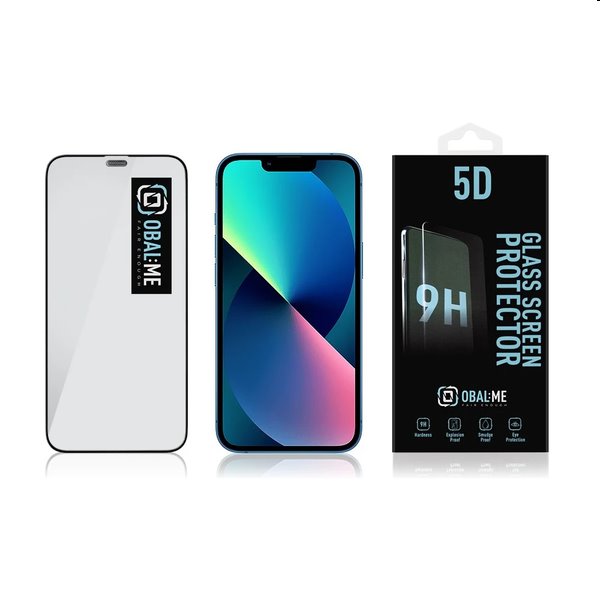 OBAL:ME 5D Edzett védőüveg Apple iPhone 12 mini számára, fekete OBAL:ME 5D Edzett védőüveg Apple iPhone 12 mini számára, fekete