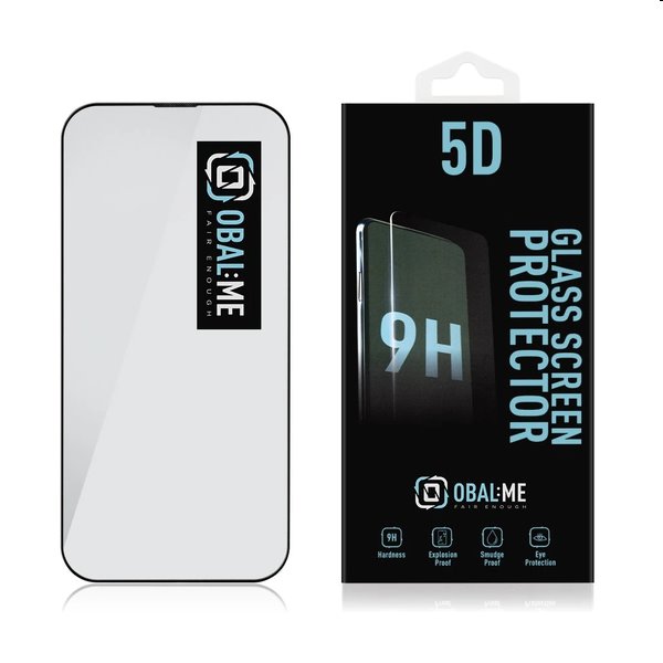 OBAL:ME 5D Edzett védőüveg Apple iPhone 14 Pro számára, fekete OBAL:ME 5D Edzett védőüveg Apple iPhone 14 Pro számára, fekete