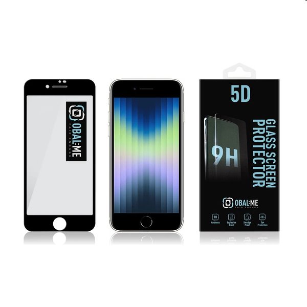 OBAL:ME 5D Edzett védőüveg Apple iPhone 7/8/SE20/SE22 számára, fekete OBAL:ME 5D Edzett védőüveg Apple iPhone 7/8/SE20/SE22 számára, fekete